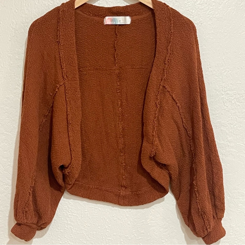 FREE PEOPLE BEACH Cover Up Cardigan Open Front Shrug